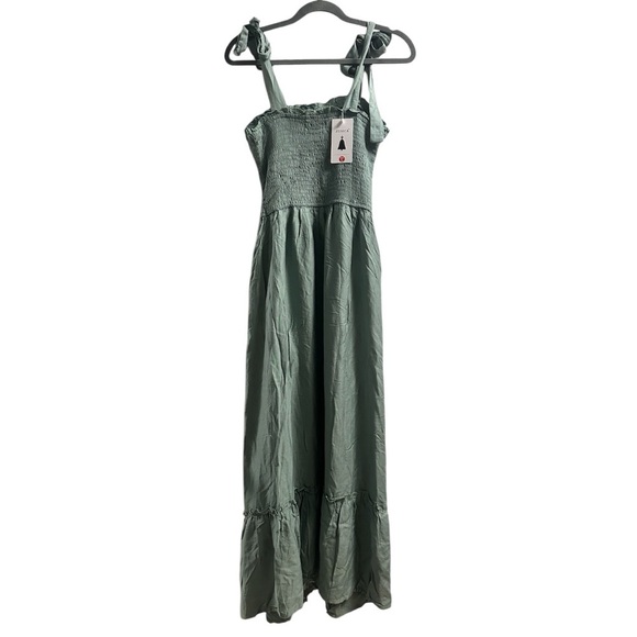 🆕 ZESICA Women's 2025 Summer Boho Spaghetti Strap Maxi Dress Large - Picture 5 of 9